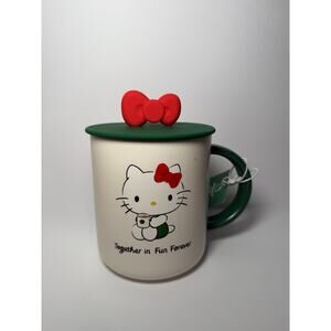 Starbucks X Hello Kitty Limited Edition 16oz Ceramic Mug, Cover, Bow